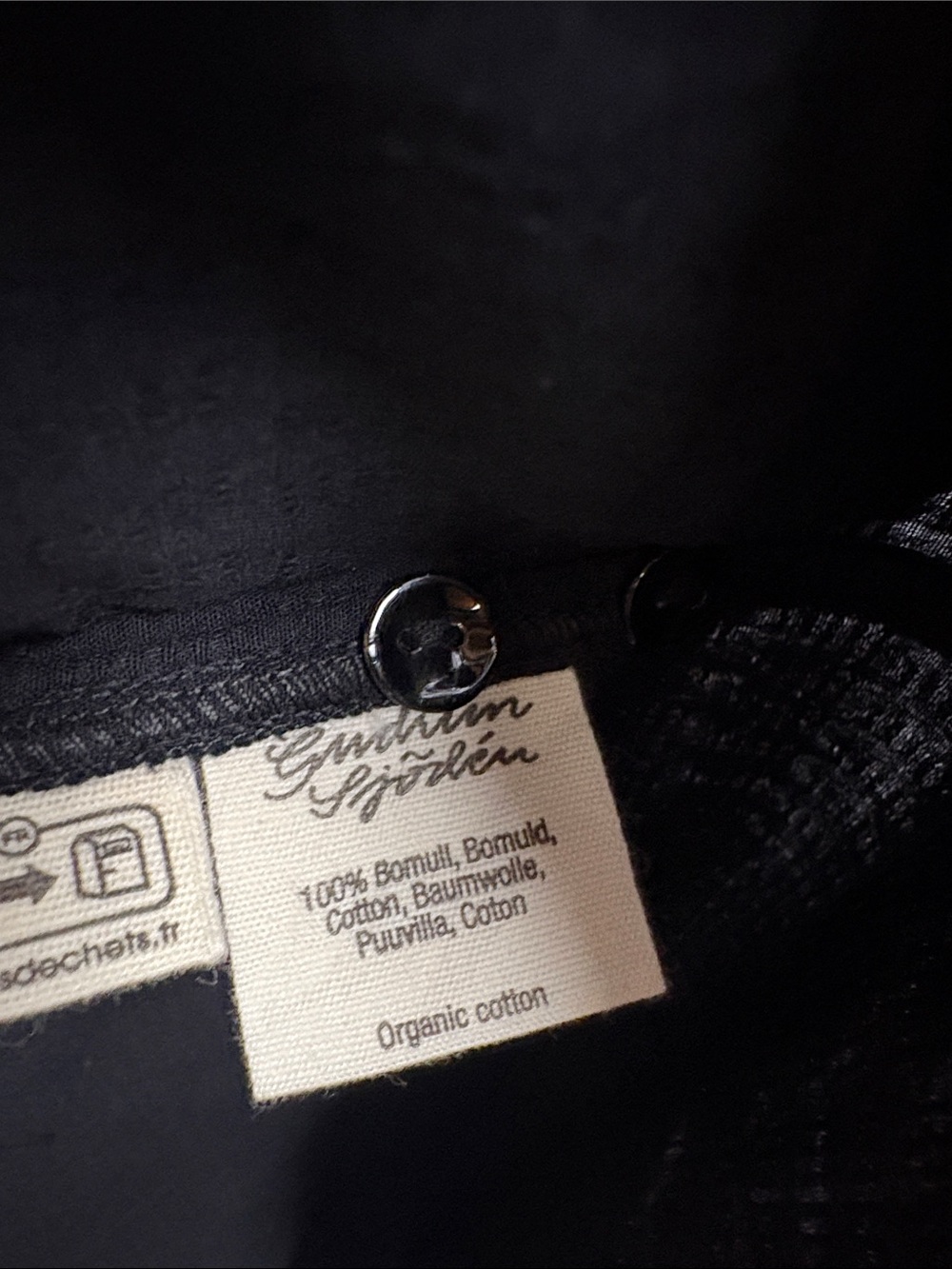 NWT Gudrun Sjoden Aland Long Sleeve Embroidered Floral Maxi Dress Black Size XL - Picture 7 of 8